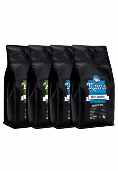 Zestaw Dla Kawoszy: 2× Brazylia Santos 1kg + 2× Costa Rica 1 kg