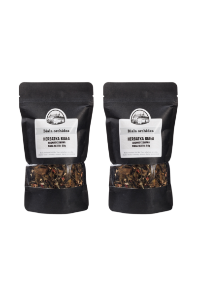 Wielopak 2×50g – Herbatka Biała Aromatyzowana Biała Orchidea 50g