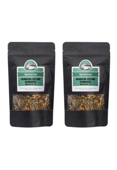 Wielopak 2×70g – Herbatka Zielona Genmaicha 70g