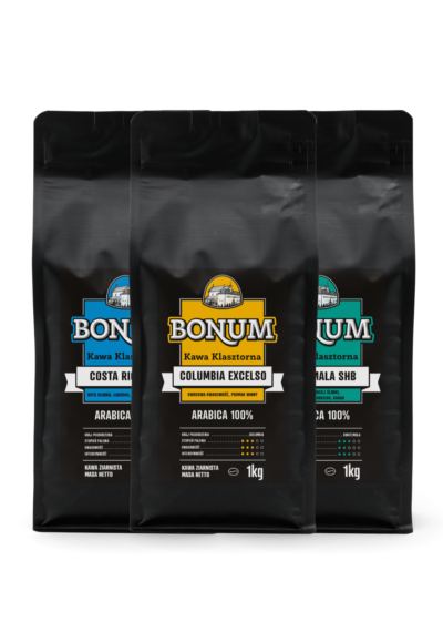 Zestaw Południowy: Costa Rica SHB 1 kg + Guatemala SHB 1 kg + Columbia Excelso 1 kg