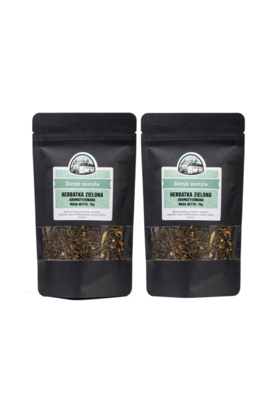 Wielopak 2×70g – Herbatka Zielona Aromatyzowana Dotyk Motyla 70g